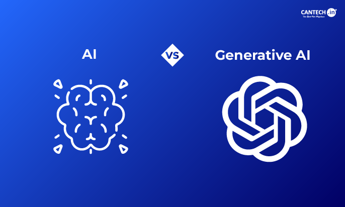 Difference Between AI and Generative AI | Cantech